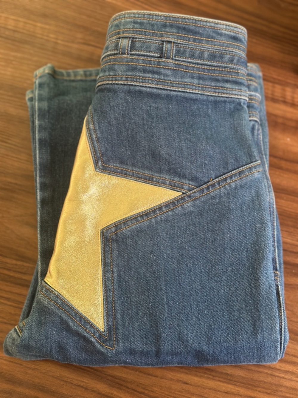 Stoned Immaculate SuperStar bells in vintage gold sz 26 - Picture 5 of 9